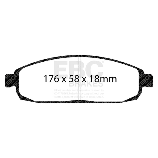 EBC ULTIMAX2 Front Brake Pad Set Jeep