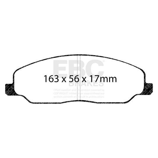 EBC REDSTUFF Front Brake Pad Set Ford