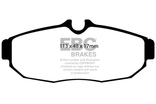 EBC Zestaw wyścigowych klocków hamulcowych RP-1 Racing tył Ford