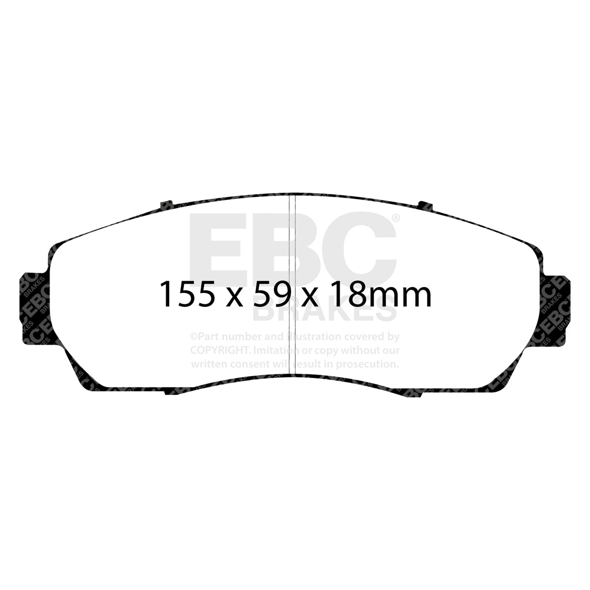 EBC Zestaw klocków hamulcowych GREENSTUFF przód Honda 45022SHJA00