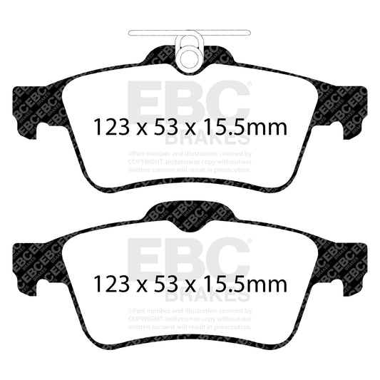 EBC GREENSTUFF Rear Brake Pad Set Ford