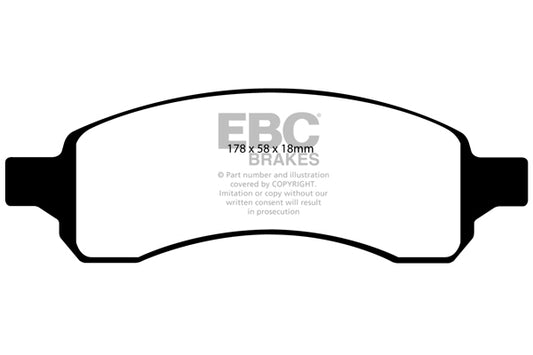 EBC REDSTUFF Brake Pad Set Chevrolet Saab
