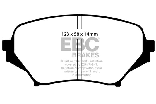 EBC REDSTUFF Brake Pad Set Mazda