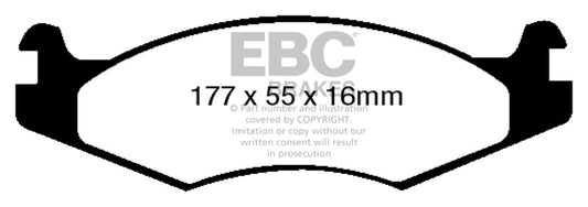 EBC GREENSTUFF Brake Pad Set Am General