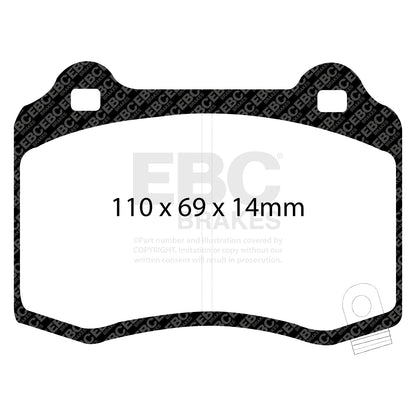 EBC Bluestuff NDX Rear Brake Pad Set Cadillac Chevrolet