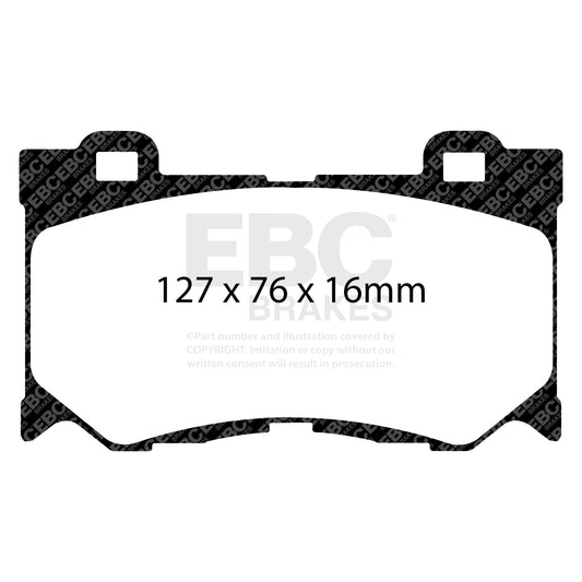 EBC Zestaw klocków hamulcowych GREENSTUFF przód Infiniti D1060-JL00A