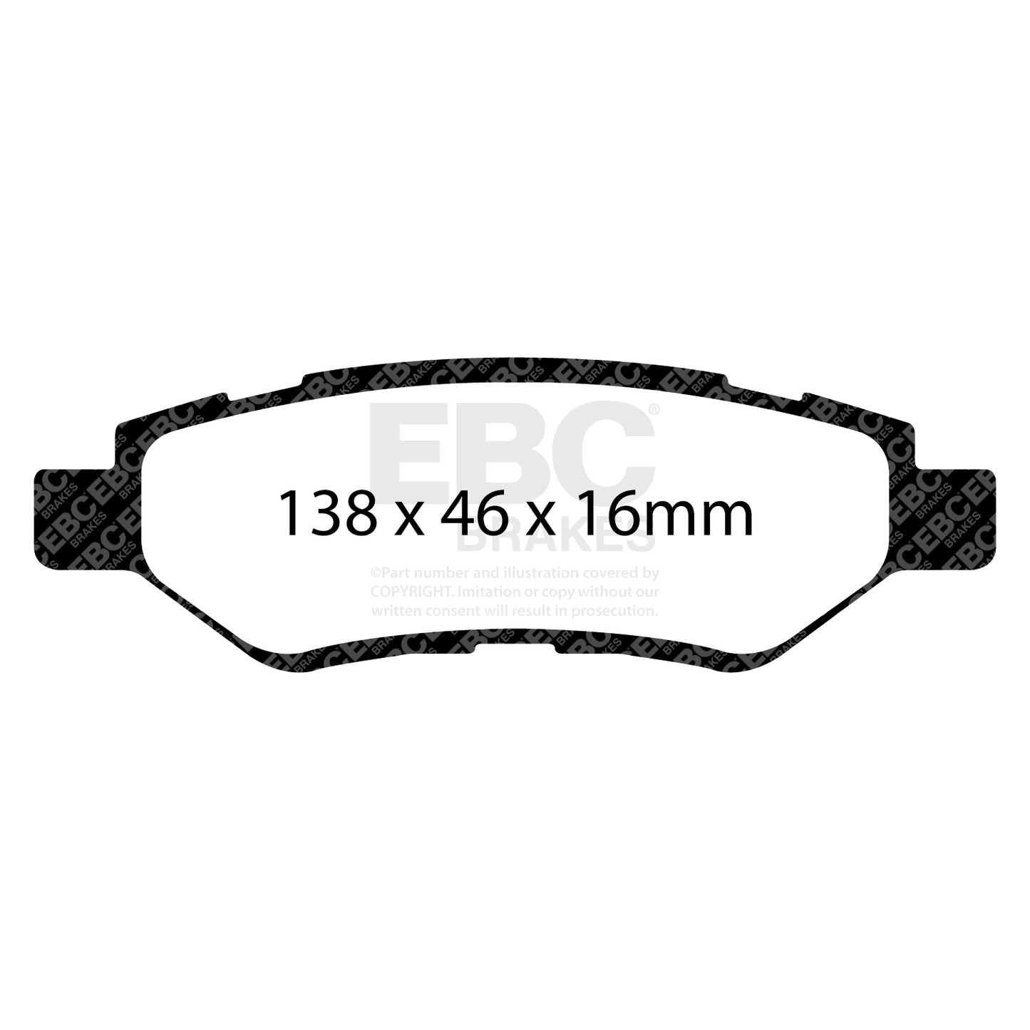 EBC ULTIMAX2 Rear Brake Pad Set Cadillac Chevrolet Saab
