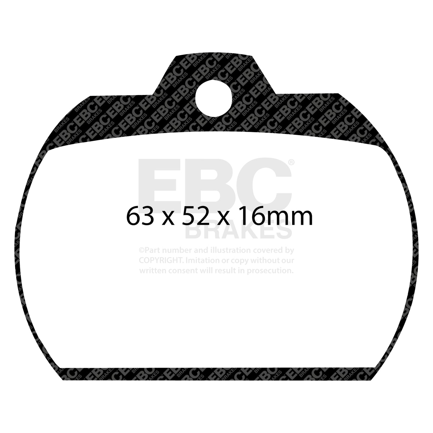 EBC Zestaw klocków hamulcowych ULTIMAX2 przód Volkswagen 111698151D