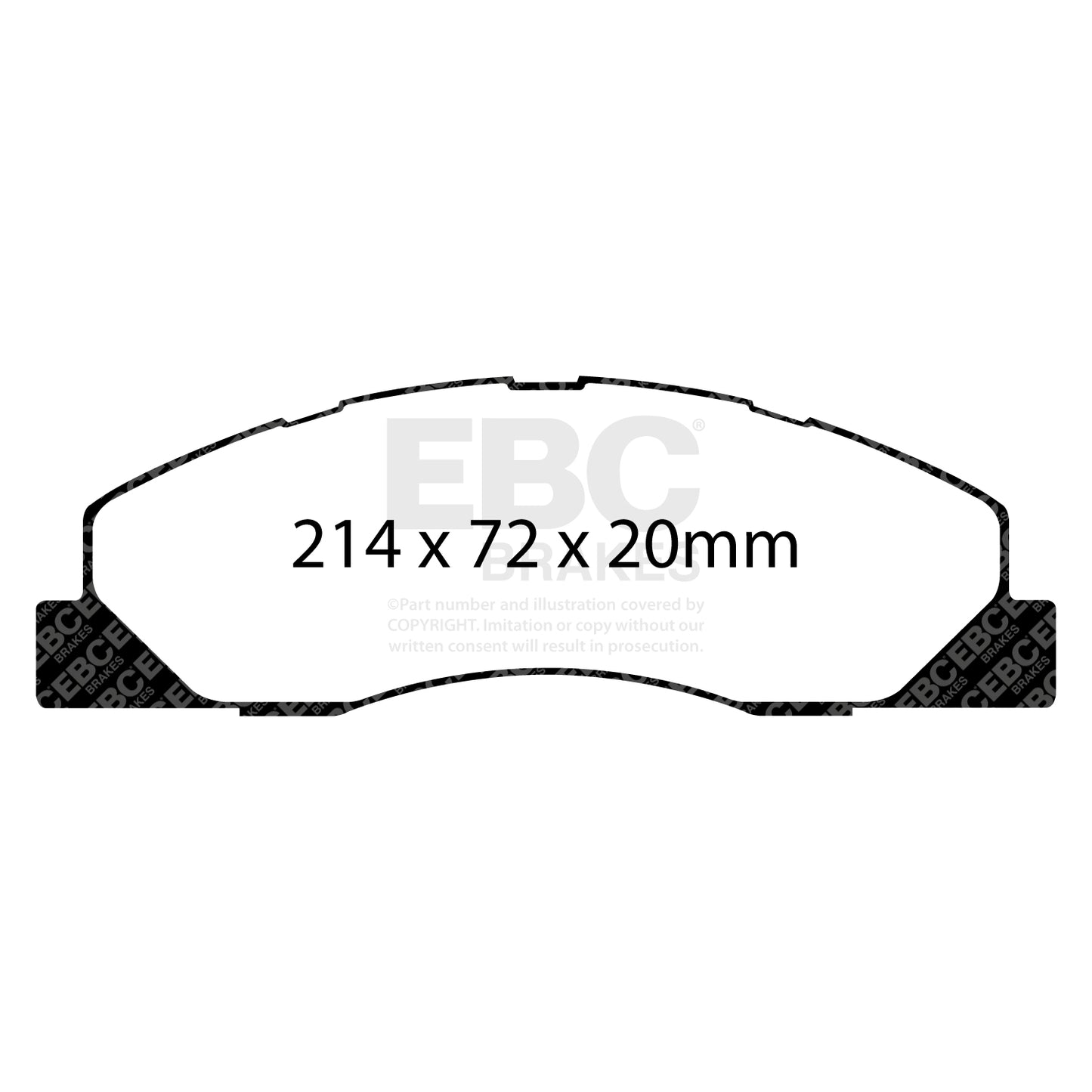 EBC YELLOWSTUFF Front Brake Pad Set Dodge (USA) Ram Trucks