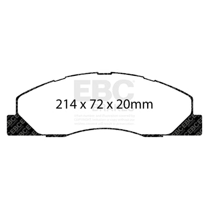 EBC YELLOWSTUFF Front Brake Pad Set Dodge (USA) Ram Trucks