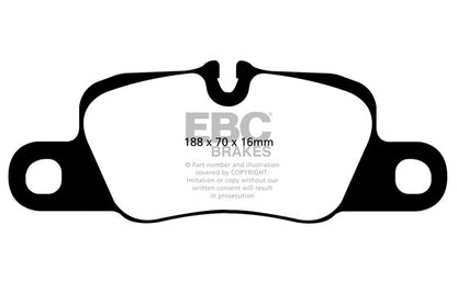 EBC Zestaw wyścigowych klocków hamulcowych RP-X Racing tył Porsche