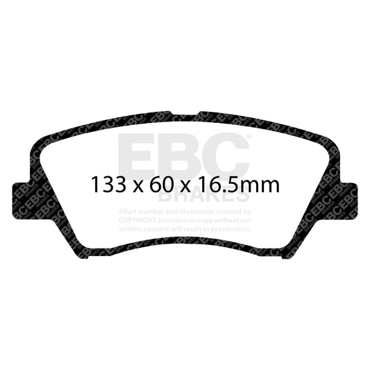 EBC Zestaw klocków hamulcowych GREENSTUFF przód Hyundai Kia 58101-3XA00