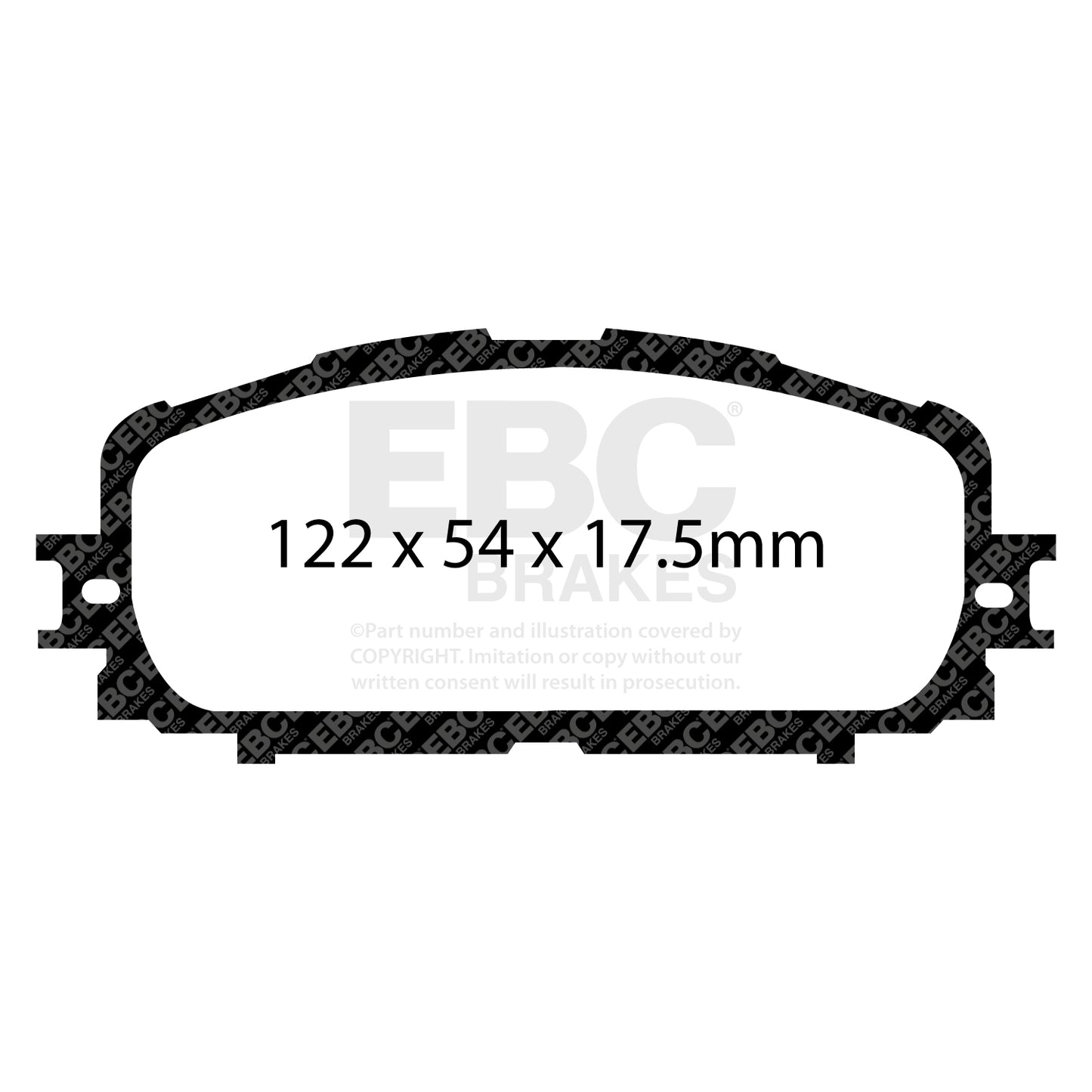 EBC Zestaw klocków hamulcowych GREENSTUFF przód Daihatsu Toyota 04465-52270