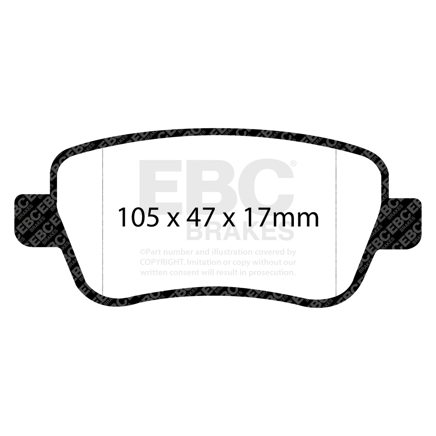 EBC GREENSTUFF Brake Pad Set Rear Fiat 77364168