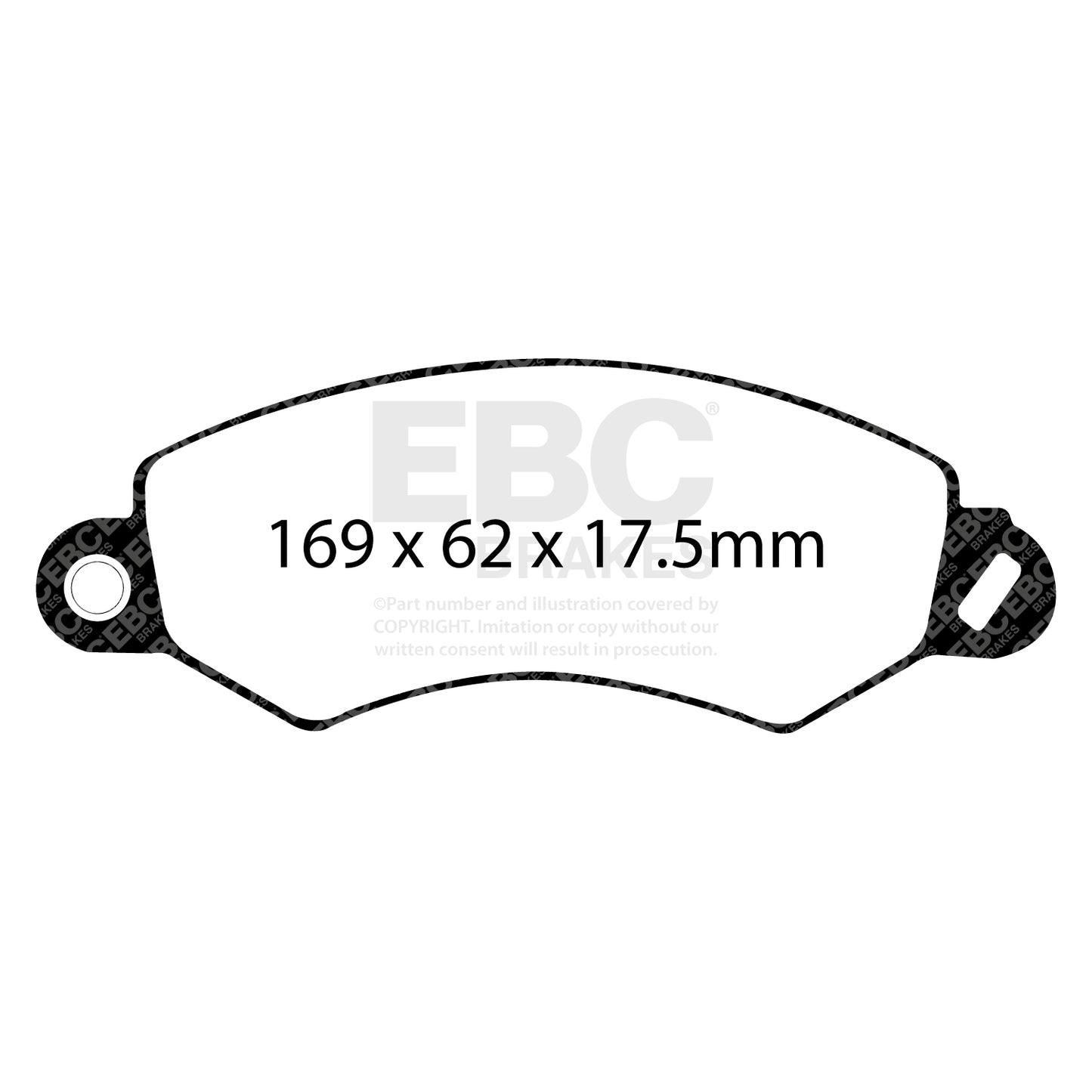 EBC ULTIMAX2 Front Brake Pad Set LDV Maxus 545990001