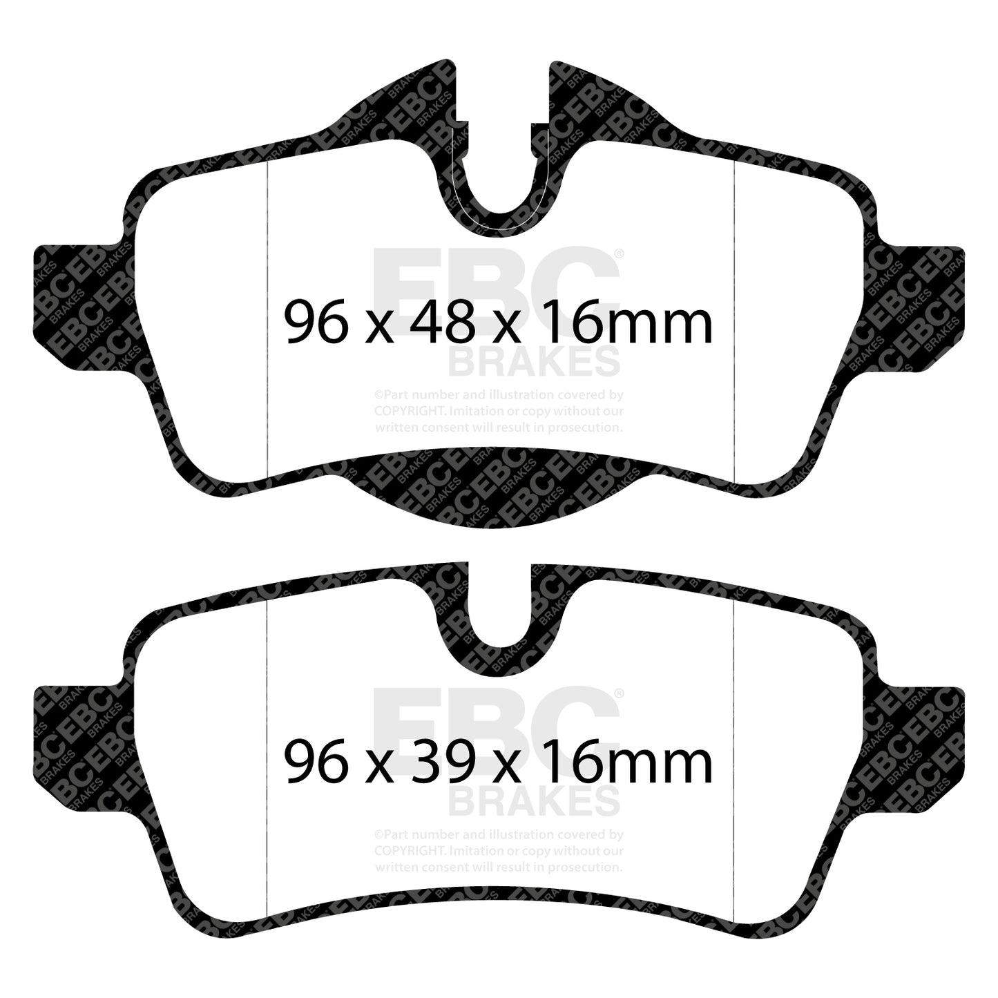 EBC ULTIMAX2 Brake Pad Set Rear Mini 34216778327