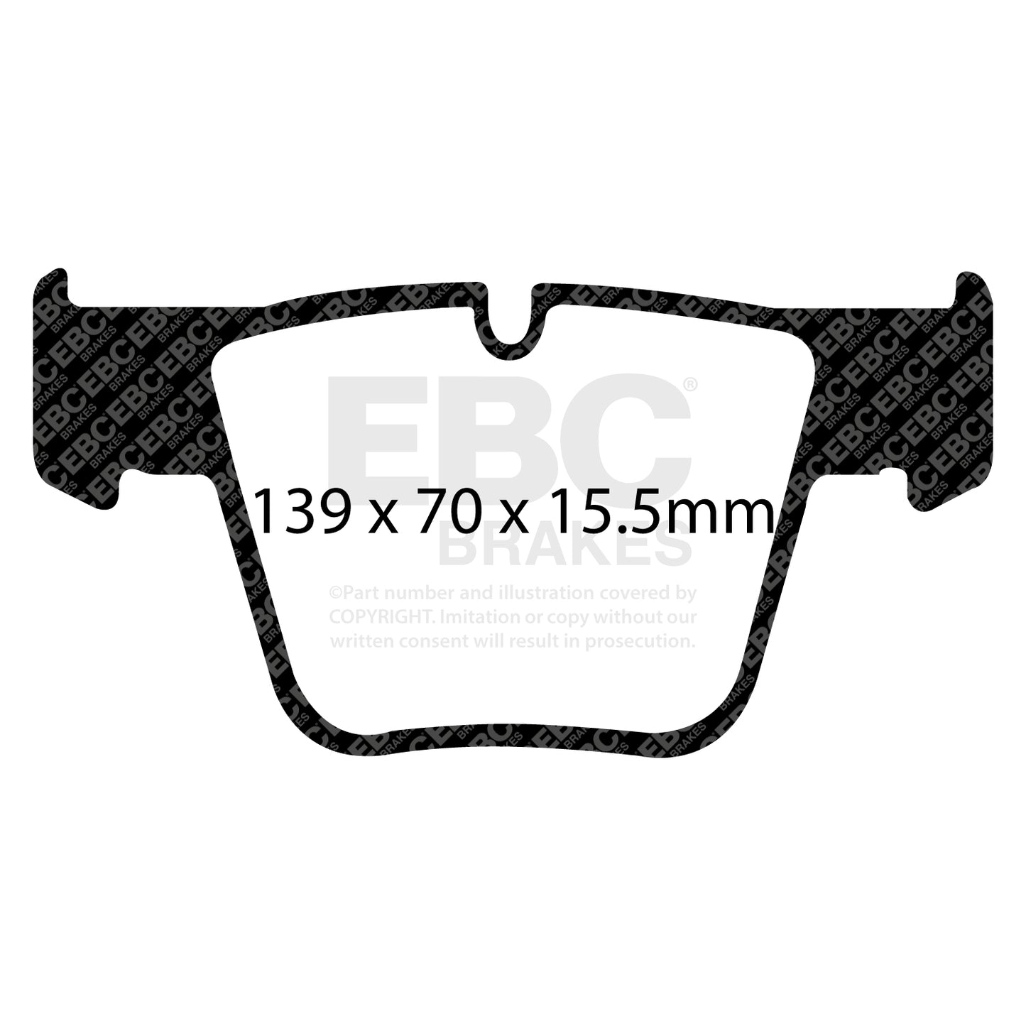 EBC Zestaw klocków hamulcowych YELLOWSTUFF przód Mercedes-Benz A0044207520