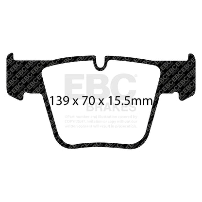 EBC Zestaw klocków hamulcowych YELLOWSTUFF przód Mercedes-Benz A0044207520