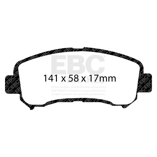 EBC Zestaw klocków hamulcowych ULTIMAX2 przód Nissan Suzuki D1060-JD00A