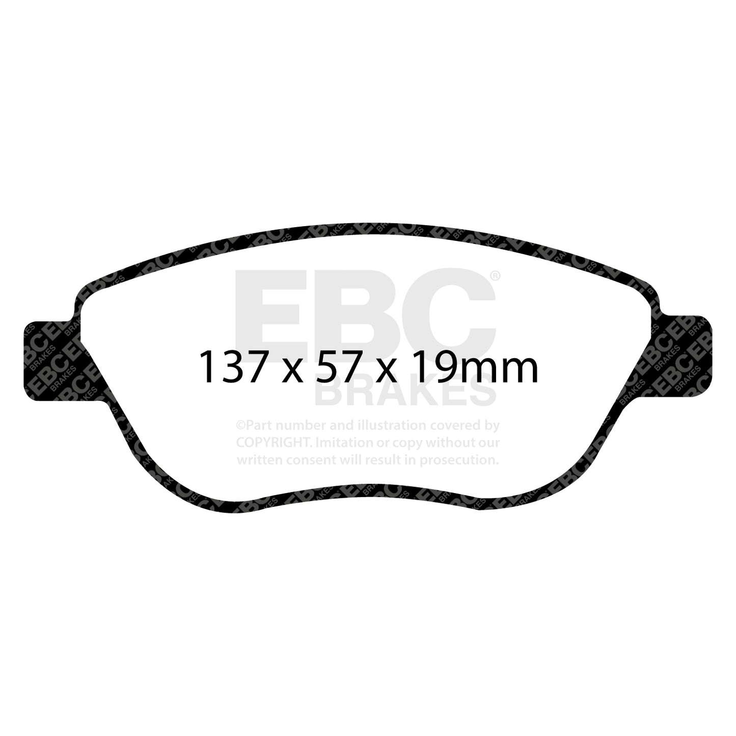 EBC GREENSTUFF Brake Pad Set Front Opel Vauxhall 1605354