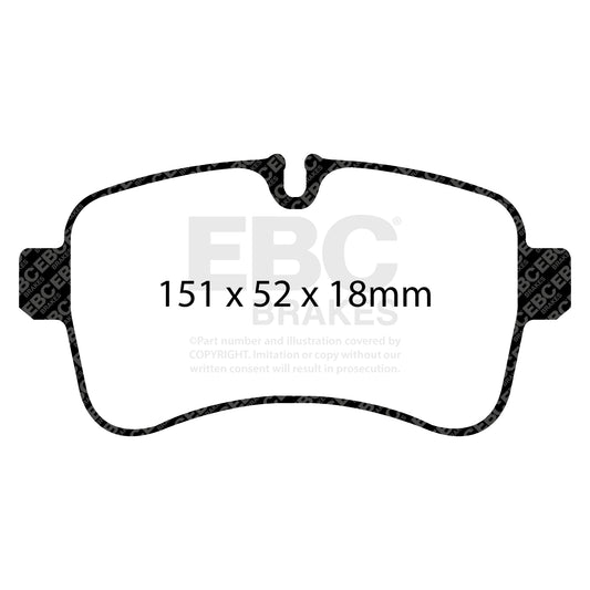 EBC Zestaw klocków hamulcowych ULTIMAX2 tył Iveco Commercial 42555917