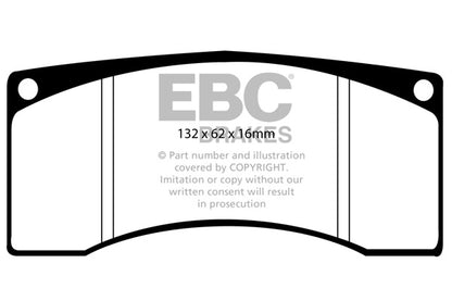 EBC Zestaw wyścigowych klocków hamulcowych RP-X Racing Alcon Ap Racing