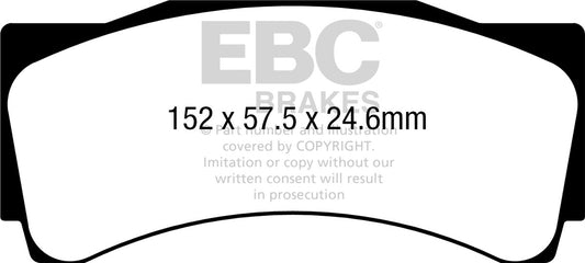 EBC Zestaw wyścigowych klocków hamulcowych RP-1 Racing Alcon Ap Racing