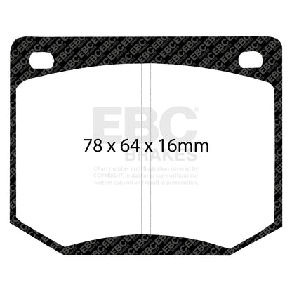 EBC Zestaw klocków hamulcowych ULTIMAX2 przód Saab 4004123 7873698 9102690