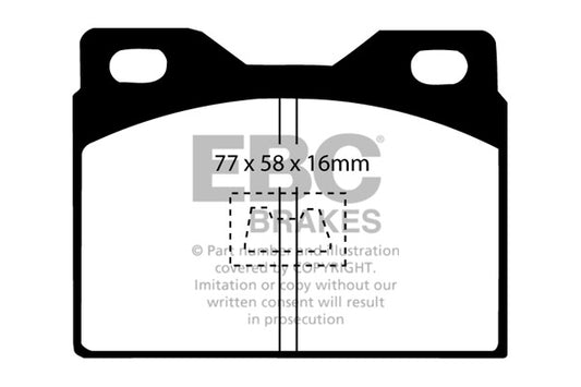 EBC REDSTUFF Brake Pad Set Porsche