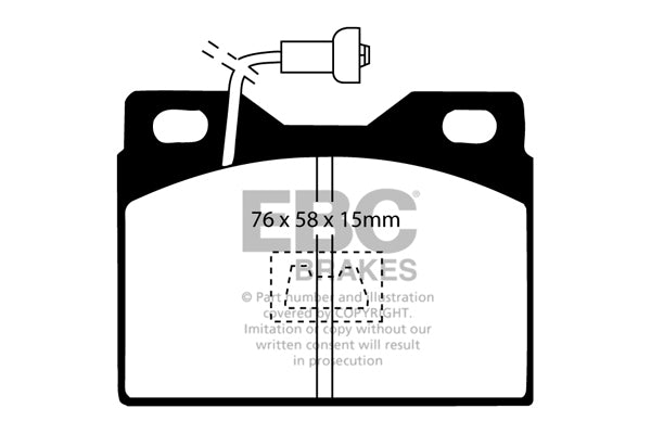 EBC ULTIMAX2 Front Brake Pad Set Chrysler (UK)