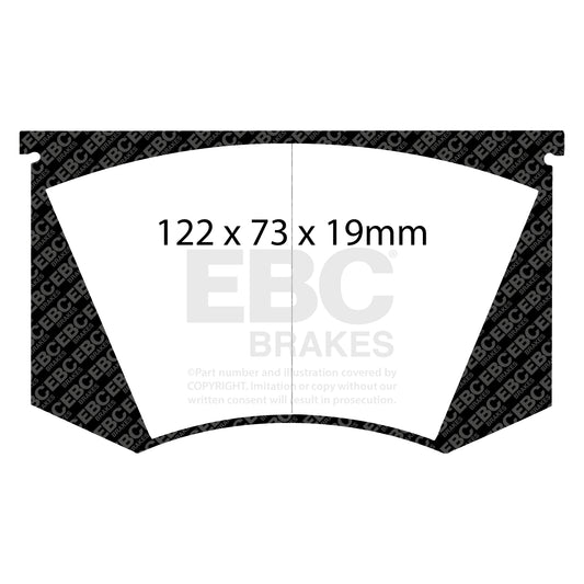 EBC GREENSTUFF front brake pads set Aston Martin De Tomaso