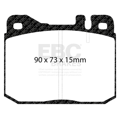EBC GREENSTUFF Front Brake Pad Set Mercedes-Benz Monteverdi