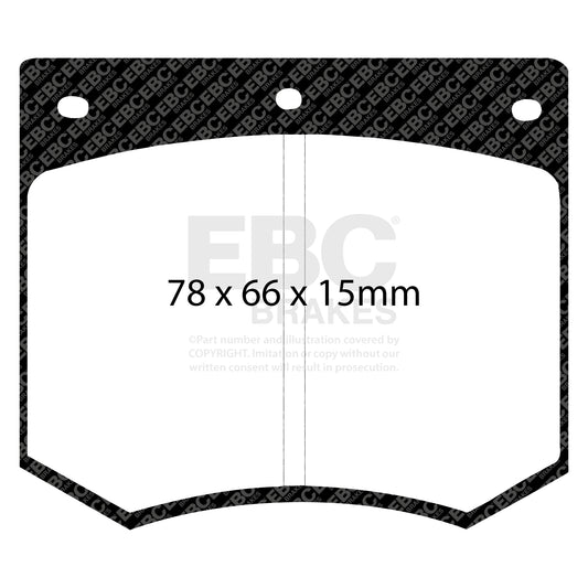 EBC REDSTUFF Front Brake Pad Set TVR 1554550 1591096 5015924