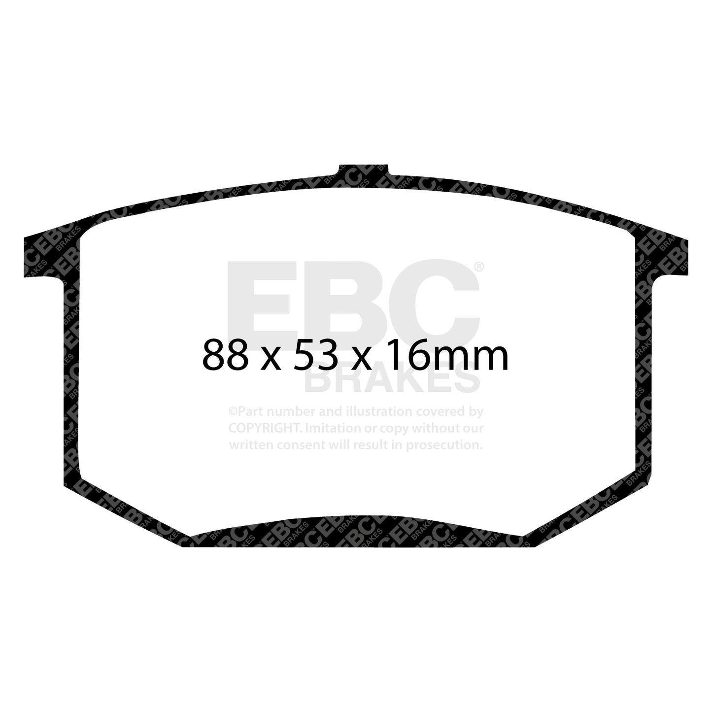 EBC Zestaw klocków hamulcowych GREENSTUFF tył Lotus 5888547 82361903