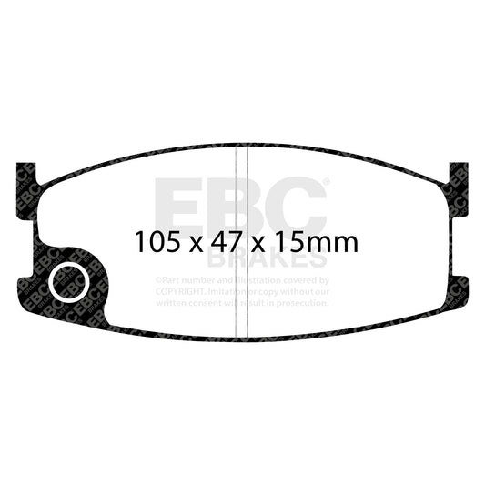 EBC ULTIMAX2 Brake Pad Set front Mazda 425041