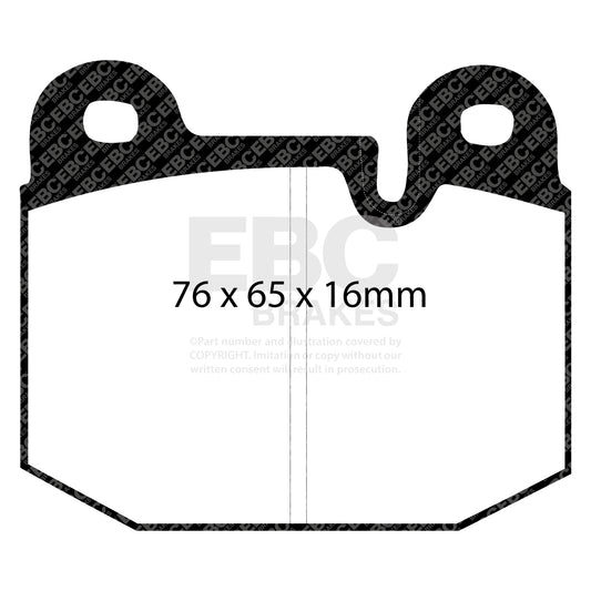 EBC Zestaw klocków hamulcowych ULTIMAX2 przód BMW 34111150524 34111159249