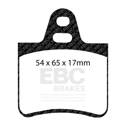 EBC Zestaw klocków hamulcowych ULTIMAX2 tył Citroen 75519956 95565563