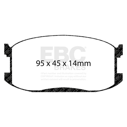 EBC ULTIMAX2 Front Brake Pads Set Isuzu Mazda