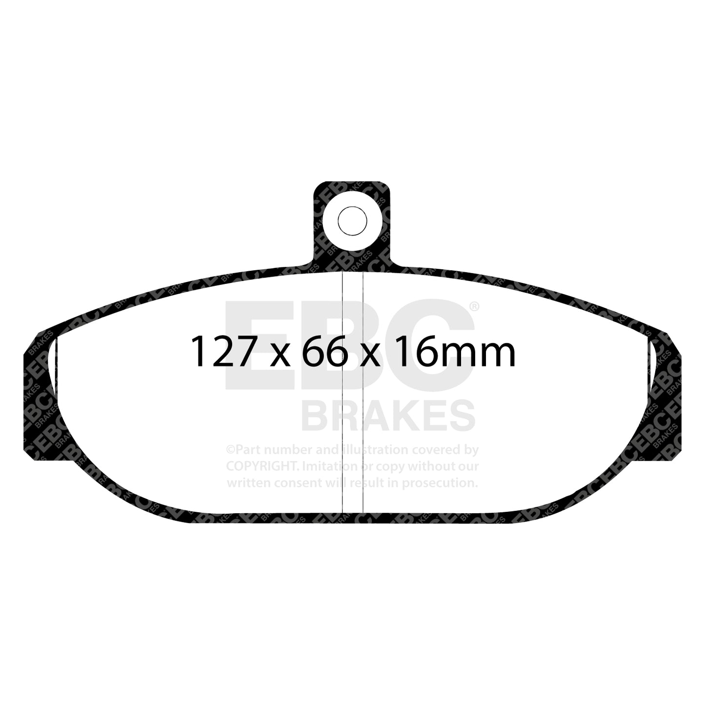 EBC Zestaw klocków hamulcowych GREENSTUFF przód Volvo 2701751 2711844