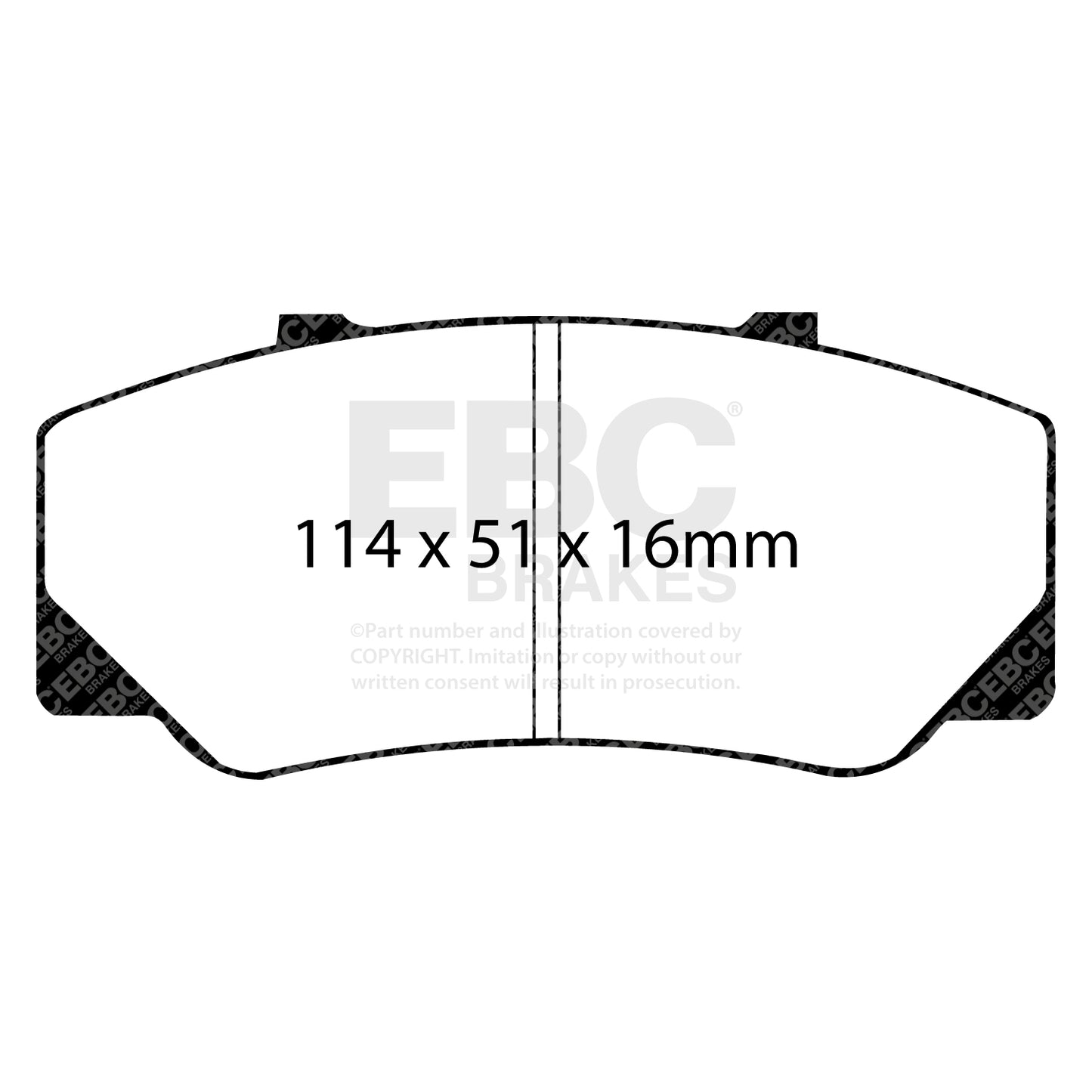 EBC ULTIMAX2 Brake Pad Set Front Umm Volvo 2177828 2728277