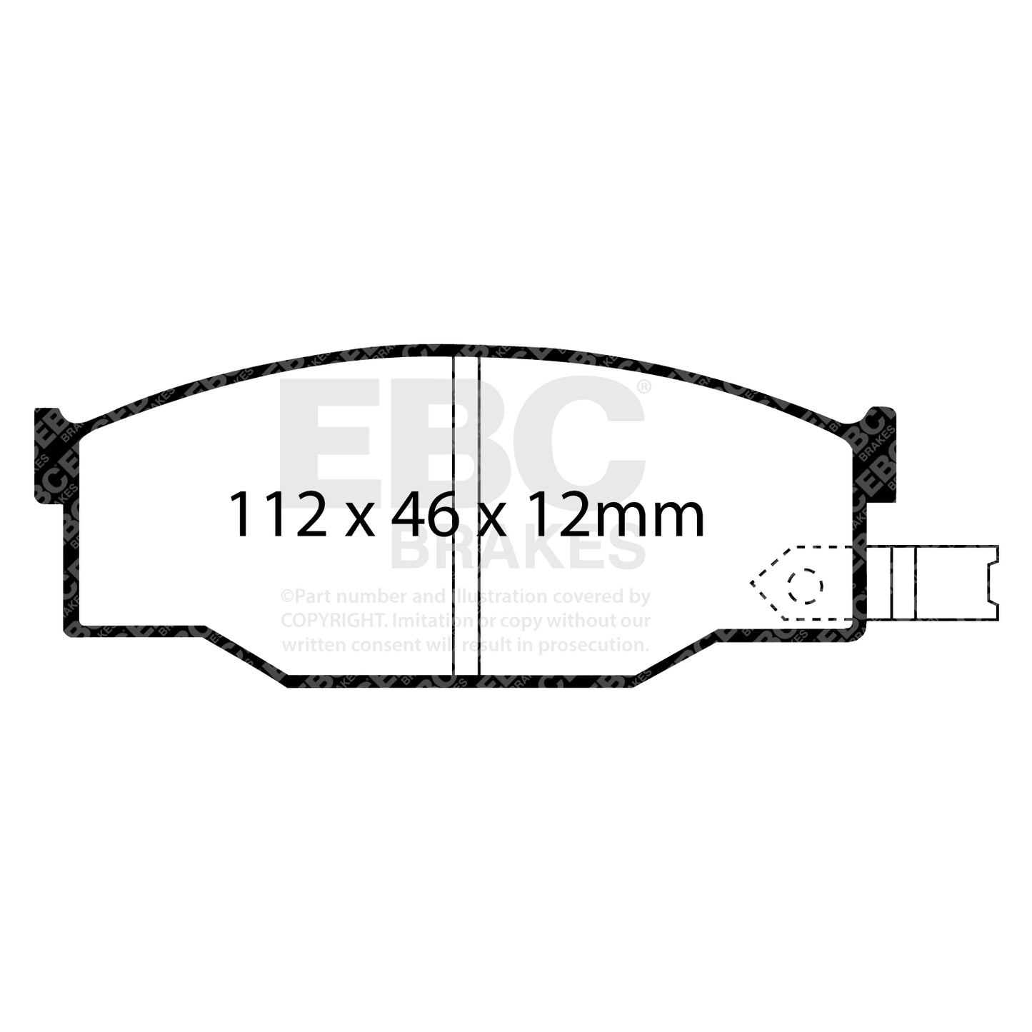 EBC Zestaw klocków hamulcowych ULTIMAX2 przód Isuzu 8944492060