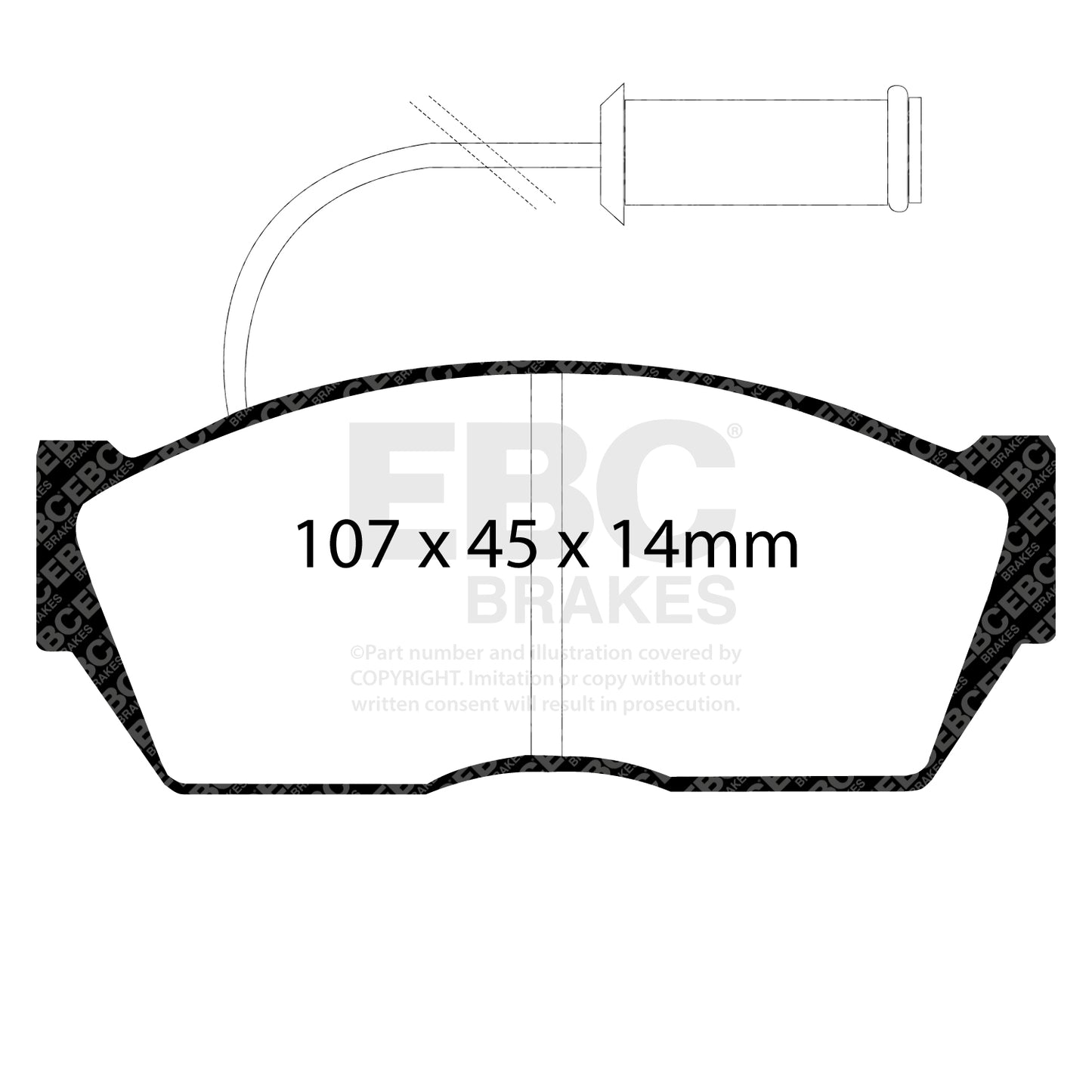 EBC Zestaw klocków hamulcowych ULTIMAX2 przód Honda Rover GBP90289 GBP90293