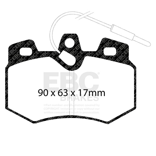 EBC Zestaw klocków hamulcowych GREENSTUFF przód Citroen Peugeot 425082