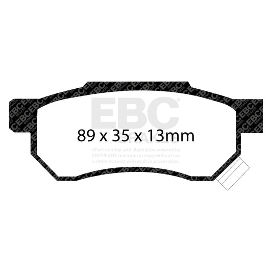 EBC Zestaw klocków hamulcowych GREENSTUFF tył Honda MG Rover 06022SP8000