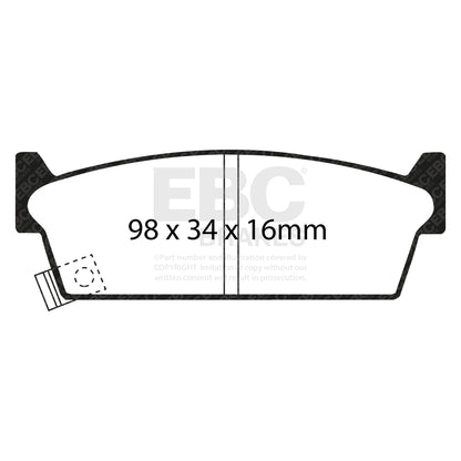EBC ULTIMAX2 Rear Brake Pad Set