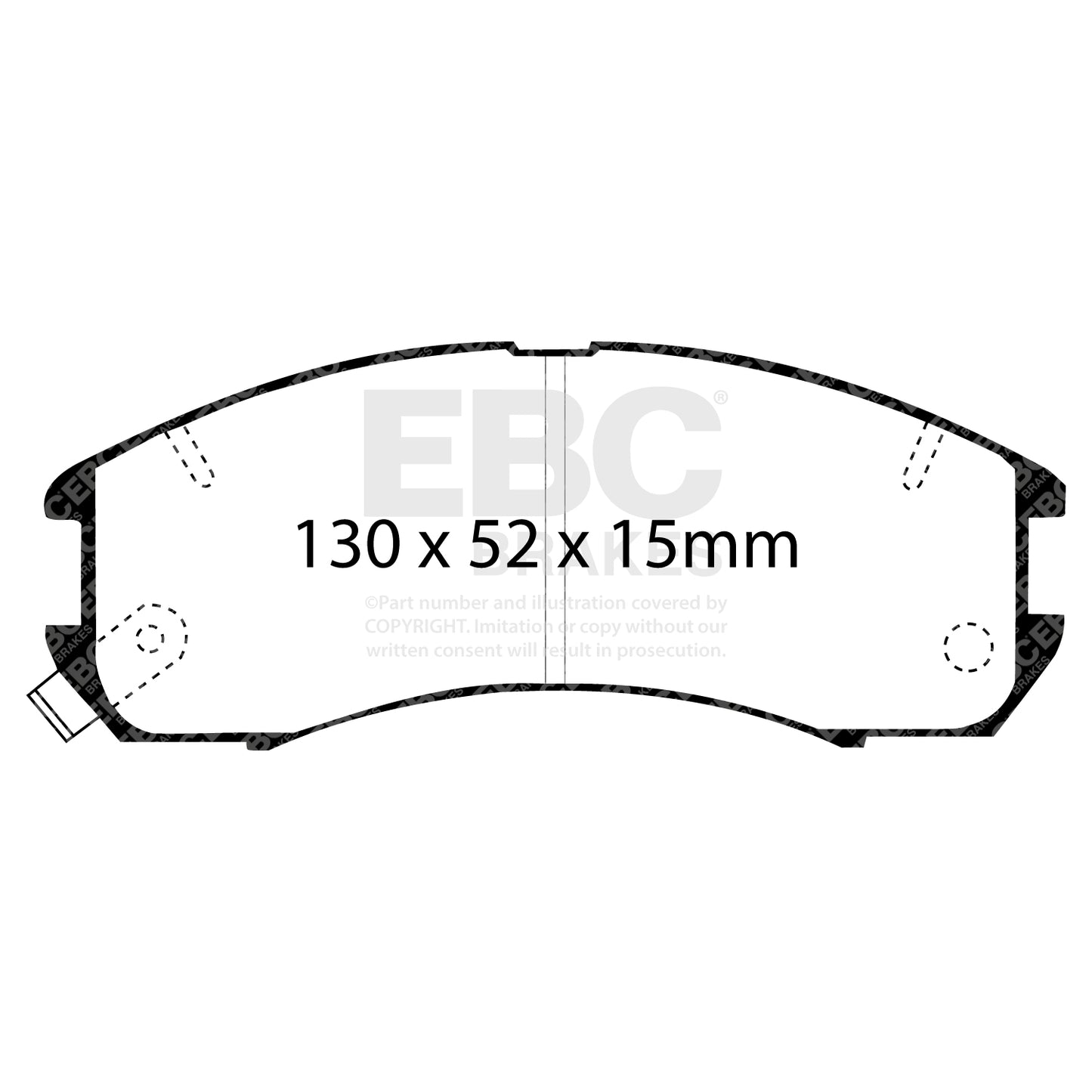 EBC ULTIMAX2 Front Brake Pad Set