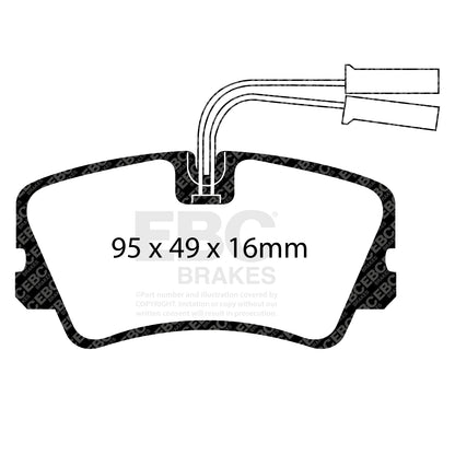 EBC ULTIMAX2 Front Brake Pads Set Alfa Romeo 006075041300