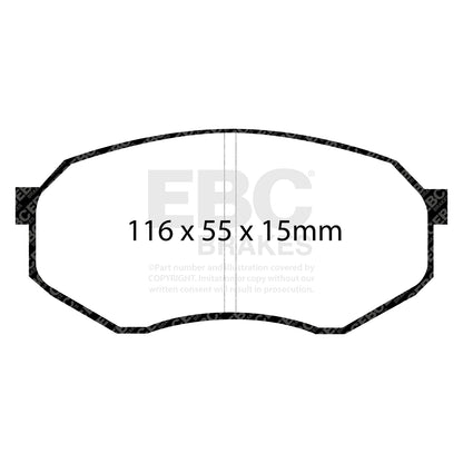 EBC ULTIMAX2 Brake Pad Set front Mazda HE213328Z