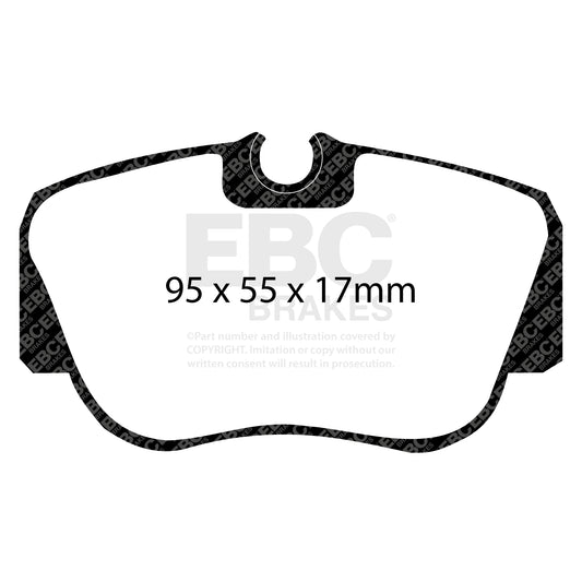 EBC Zestaw klocków hamulcowych ULTIMAX2 przód Mercedes-Benz 0004299120