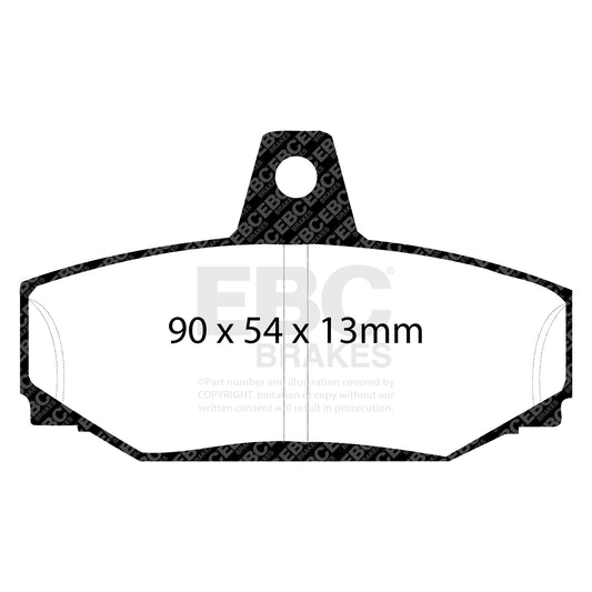 EBC GREENSTUFF Brake Pad Set Rear Volvo 2709236 2718294